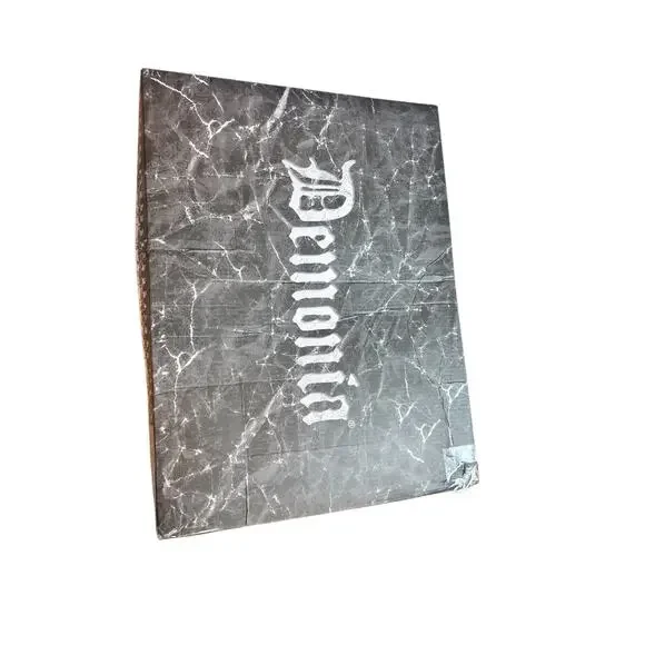 Demonia Bear-202 Black Faux Fur Vegan Suede Platform Boots Cyber Goth Size 6 NIB - Picture 11 of 13